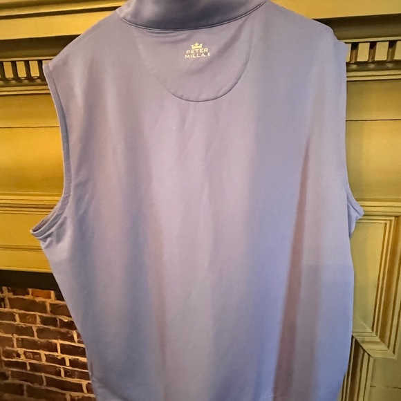 Peter Millar Crown Crafted Blue Performance Men’s Golf Vest Sz Large - Picture 8 of 12